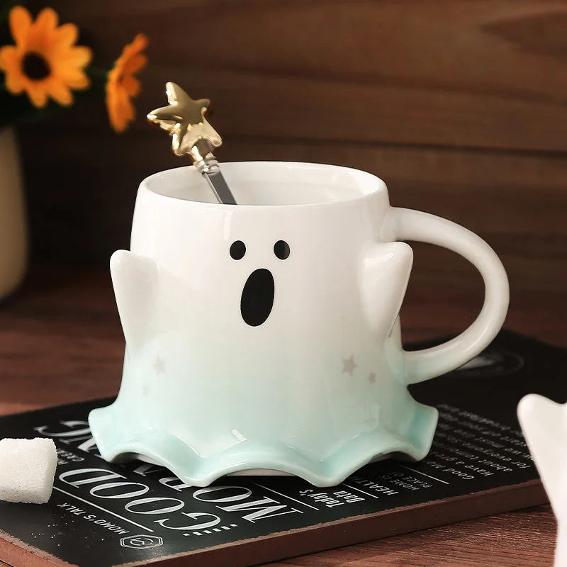 Halloween Mugs with Spoon