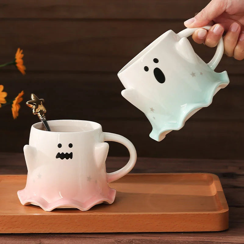 Halloween Mugs with Spoon