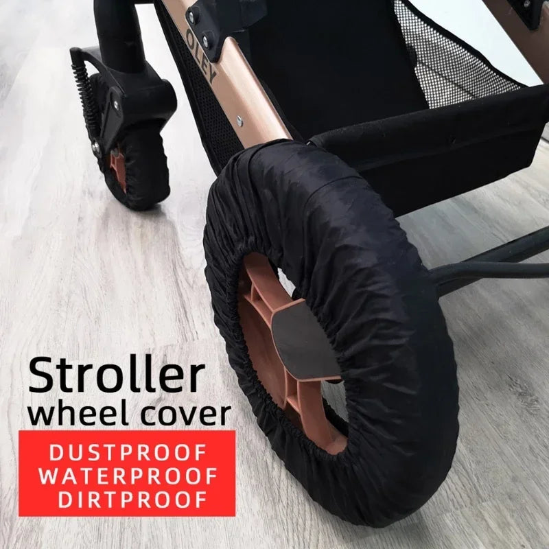 2Pcs Baby Stroller Wheel Cover